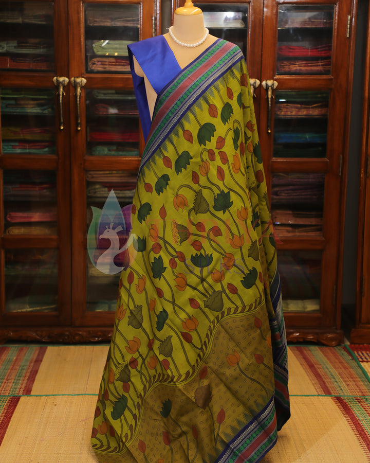 Green  Kalamkari Saree - TS060803