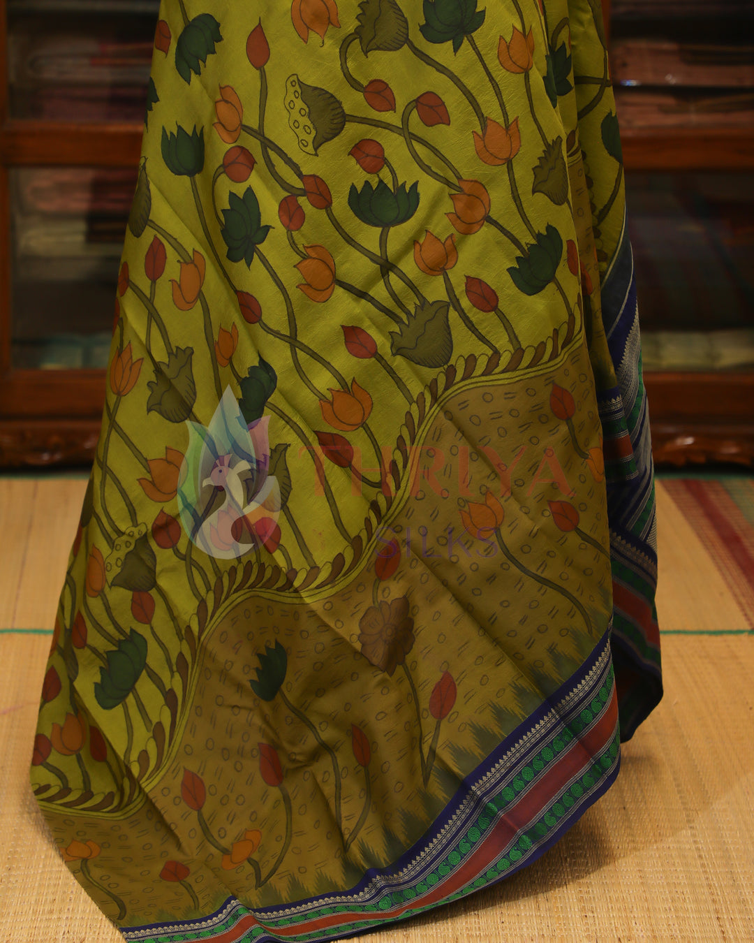 Green  Kalamkari Saree - TS060803