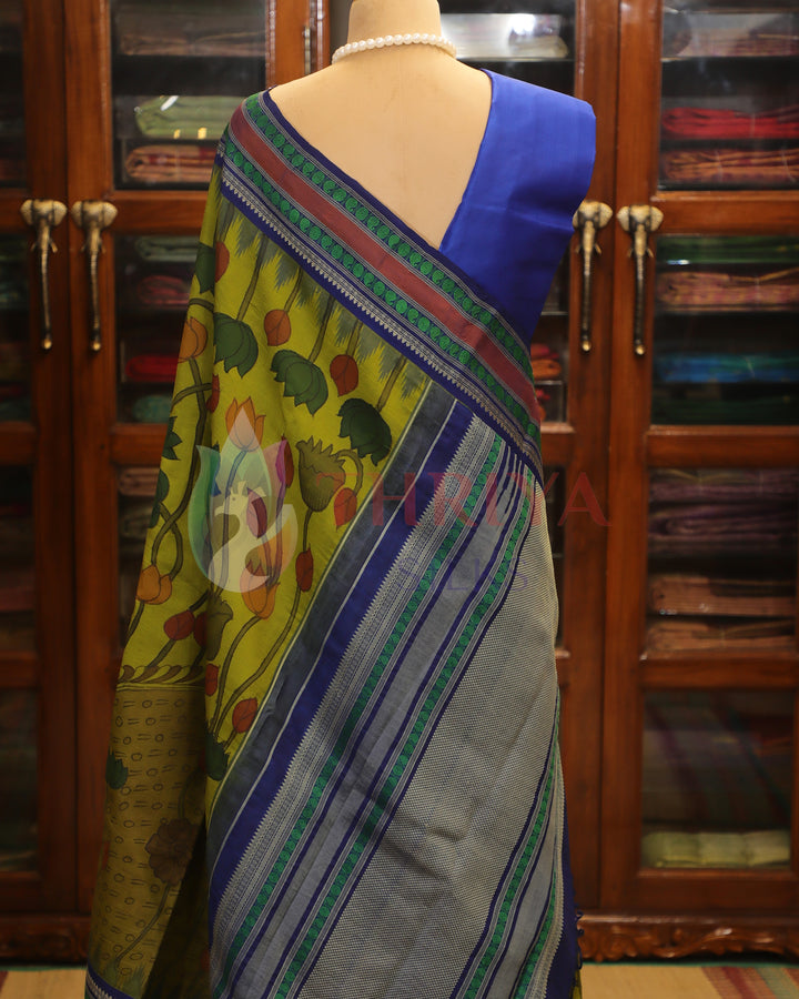 Green  Kalamkari Saree - TS060803
