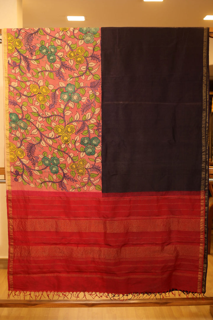 Half And Half Kalamkari Saree - TSW060805