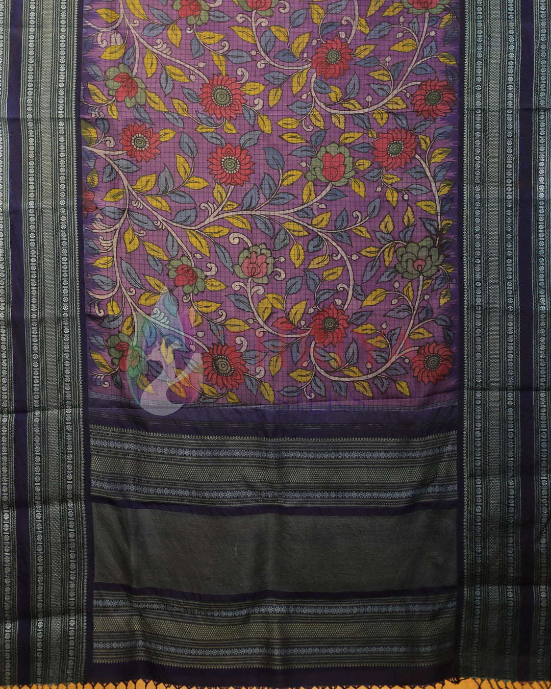 Purple Kalamkari Saree - TSW210921