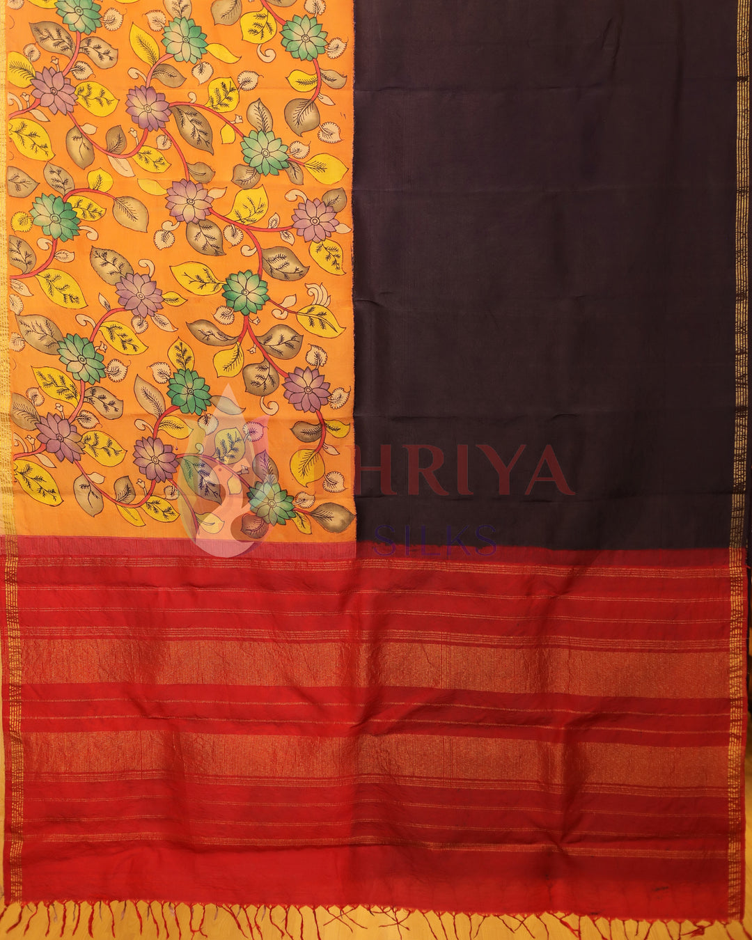 Half And Half Kalamkari Saree - TSW060804