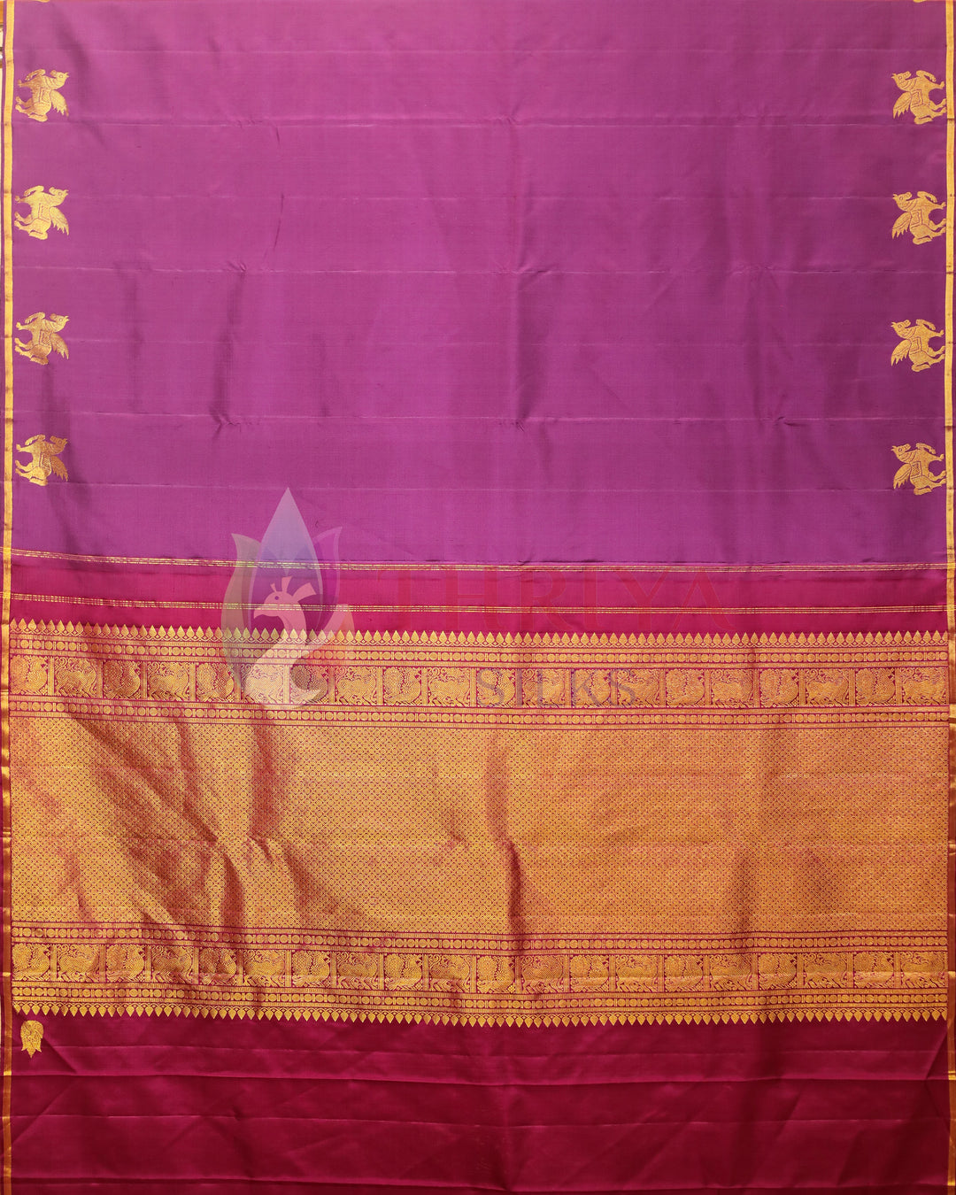 Purple Kanchipuram Silk Saree - TS240803