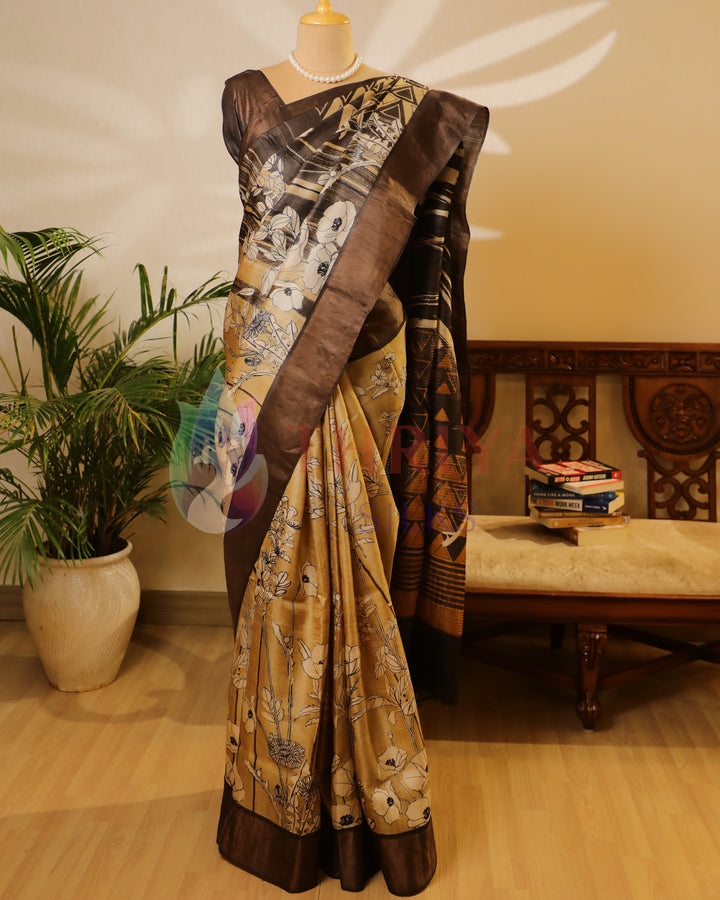 Ivery & Gray Tussar Saree - TWFMN0793