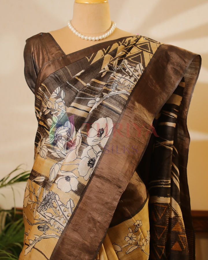 Ivery & Gray Tussar Saree - TWFMN0793