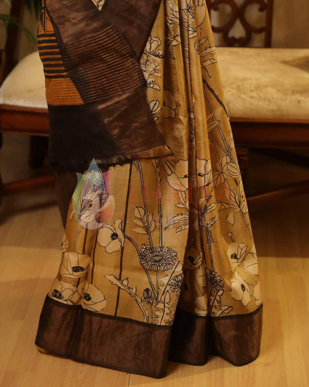 Ivery & Gray Tussar Saree - TWFMN0793