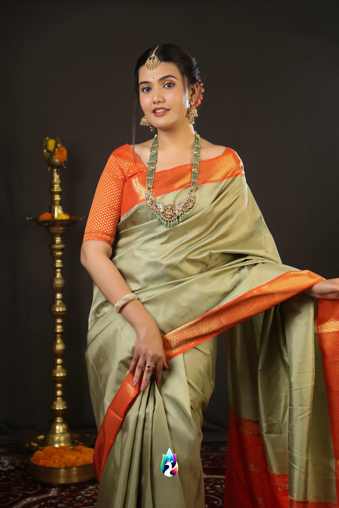 Pista Green Kanchipuram Saree -TS290901