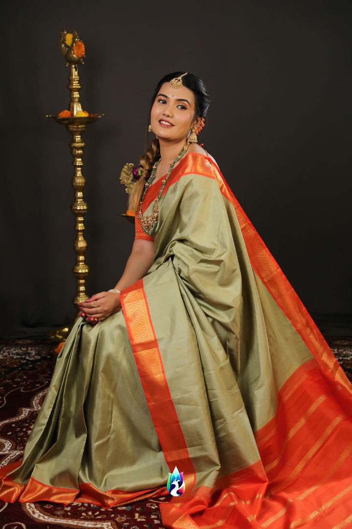 Pista Green Kanchipuram Saree -TS290901