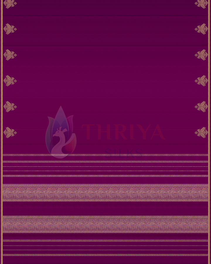 Magenta Kanchipuram Silk Saree - TSW180501