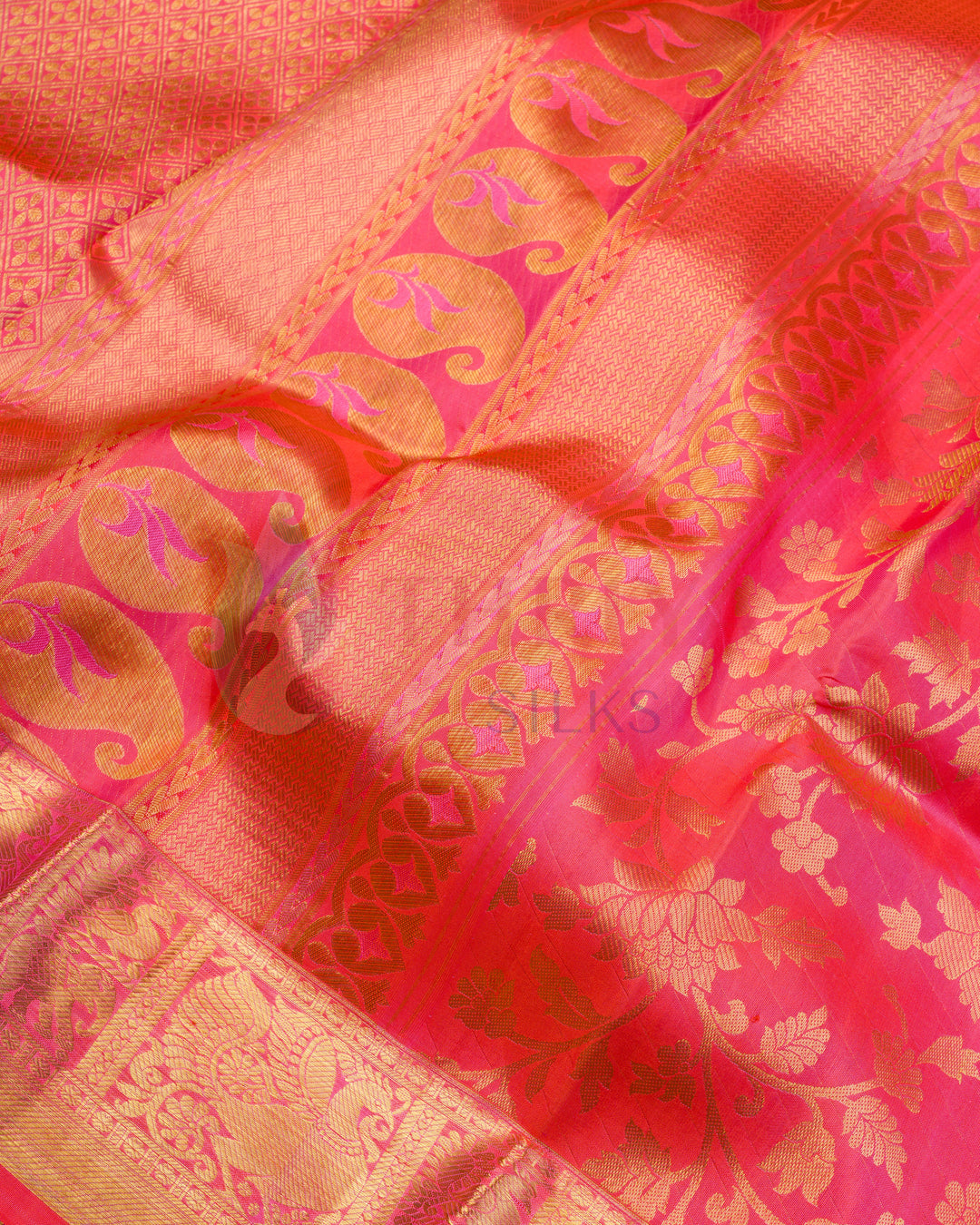 Orange Kanchipuram Silk Saree - TSW1082