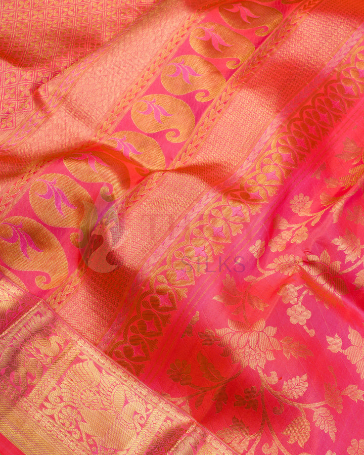 Orange Kanchipuram Silk Saree - TSW1082