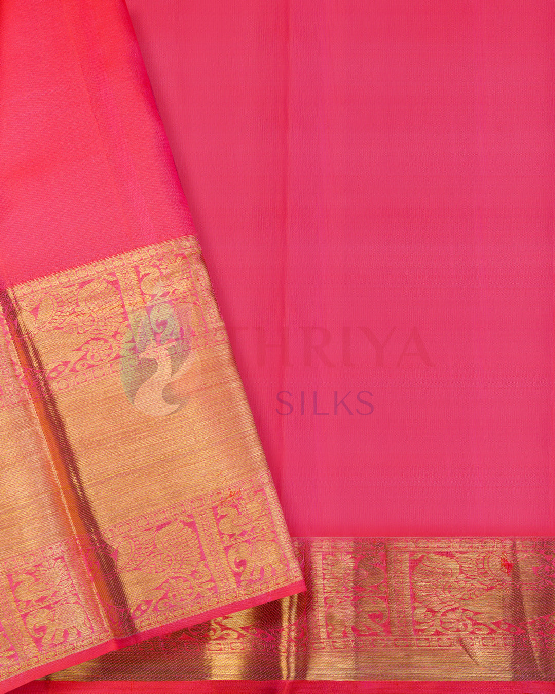 Orange Kanchipuram Silk Saree - TSW1082