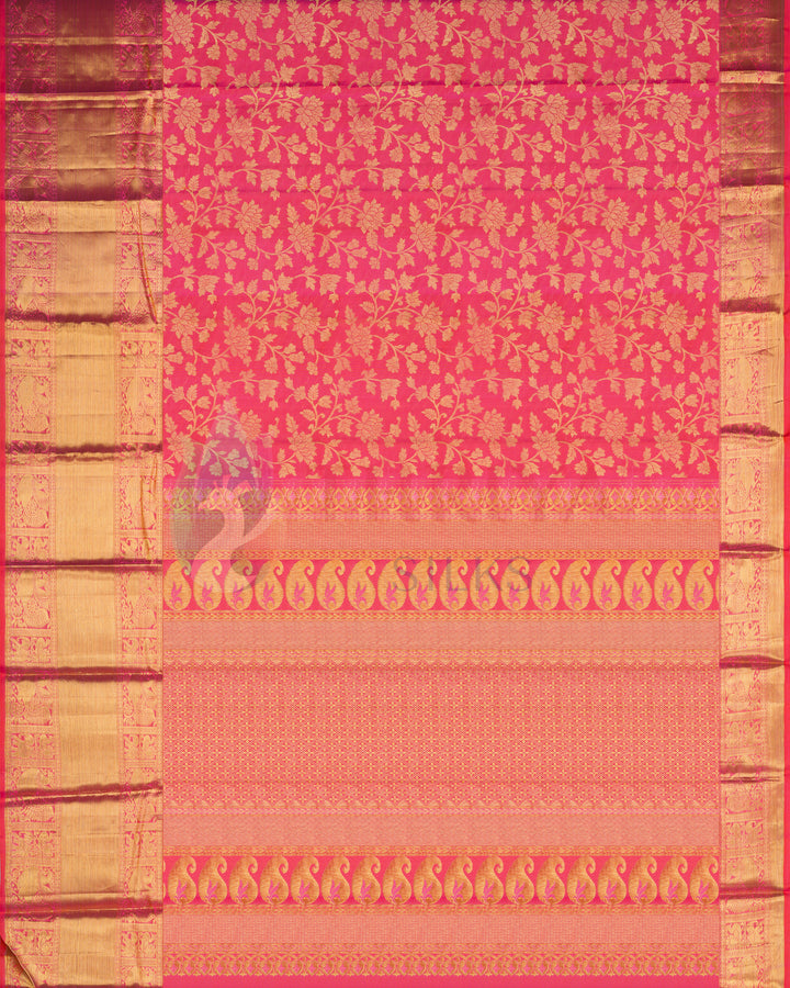 Orange Kanchipuram Silk Saree - TSW1082