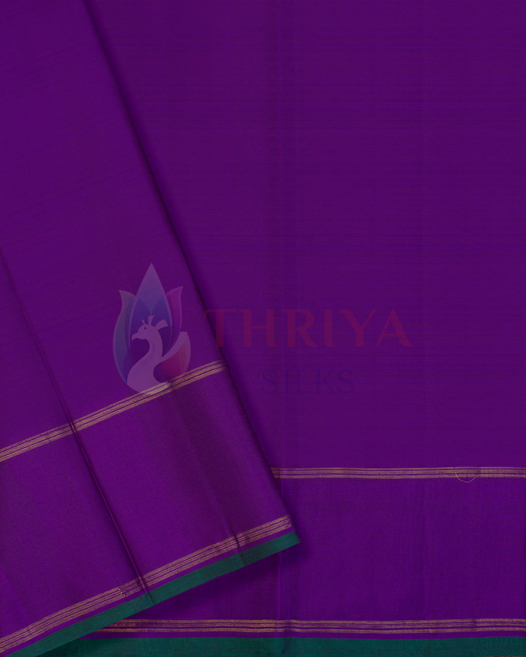 Peacock Green Kanchipuram Silk Saree with 3G - TSW1310