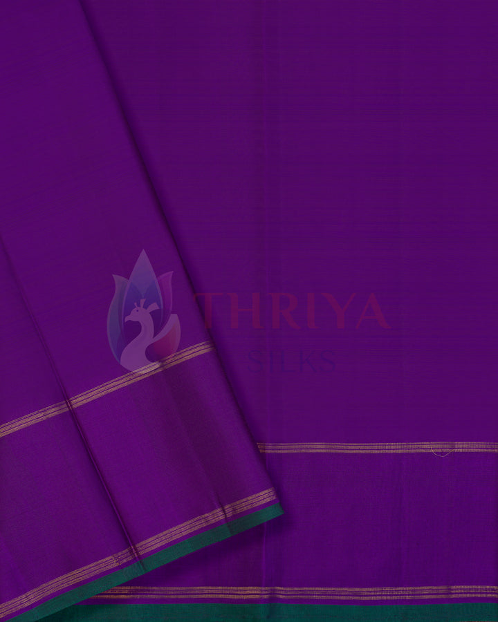Peacock Green Kanchipuram Silk Saree with 3G - TSW1310