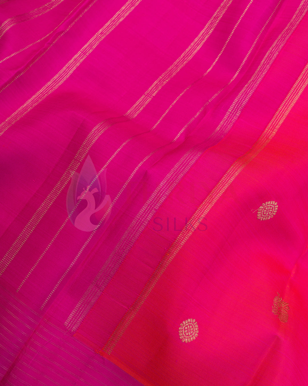 Pink Kanchipuram Silk Saree & 3G Zari - TSW1313