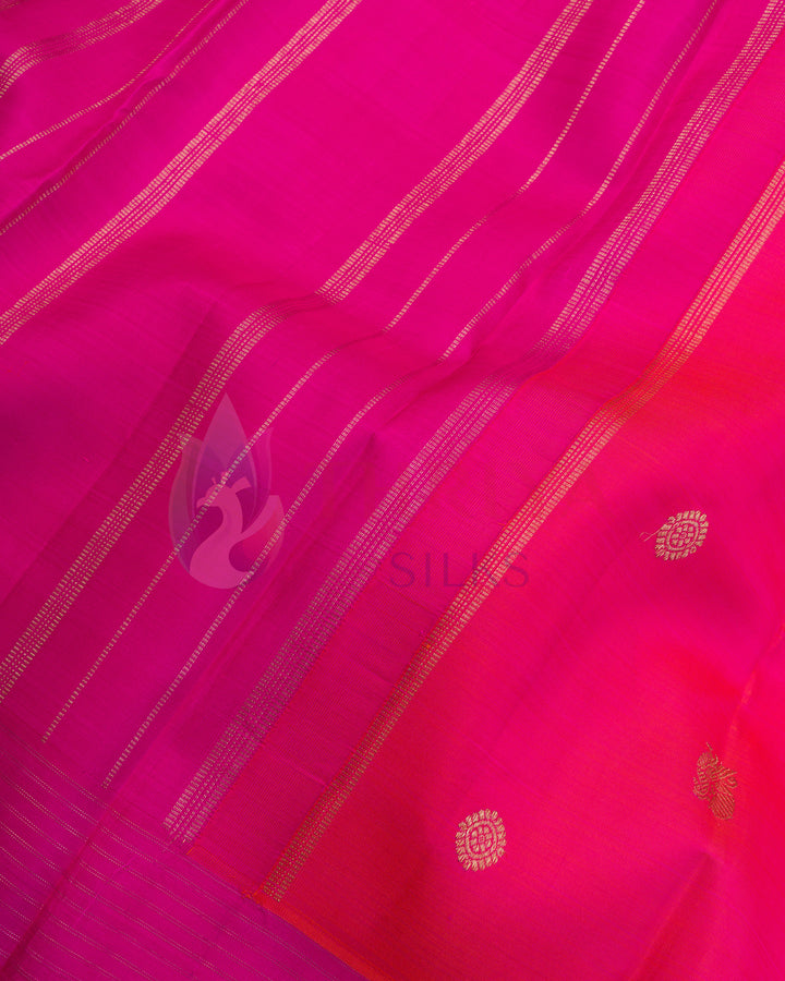 Pink Kanchipuram Silk Saree & 3G Zari - TSW1313
