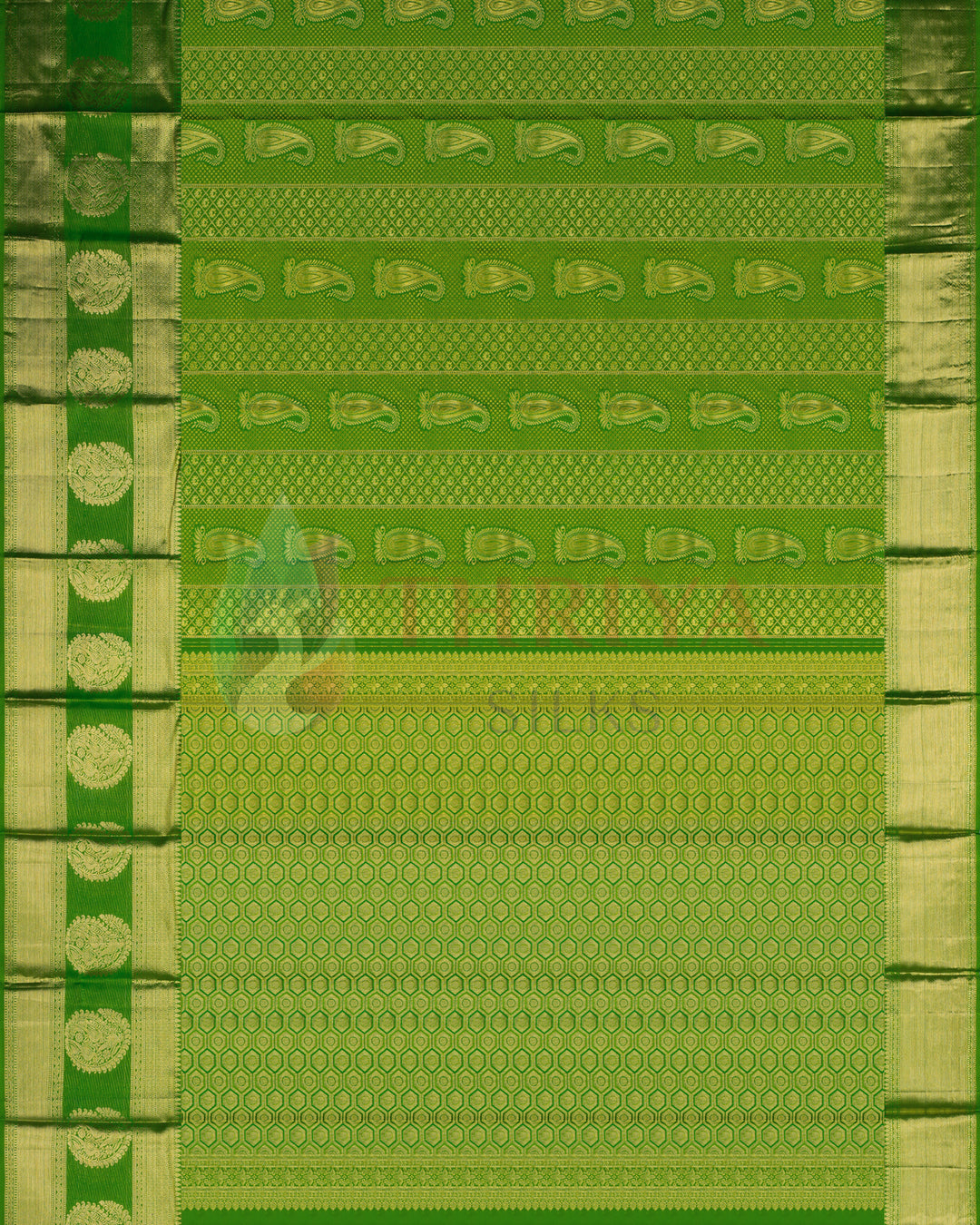 Green Kanchipuram Silk Saree  - BW2438(16)