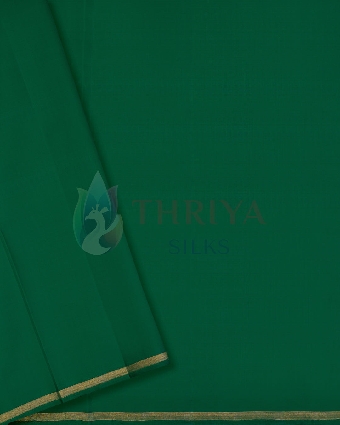 Green Kanchipuram Silk  Saree With 2G Zari  - TSW100401