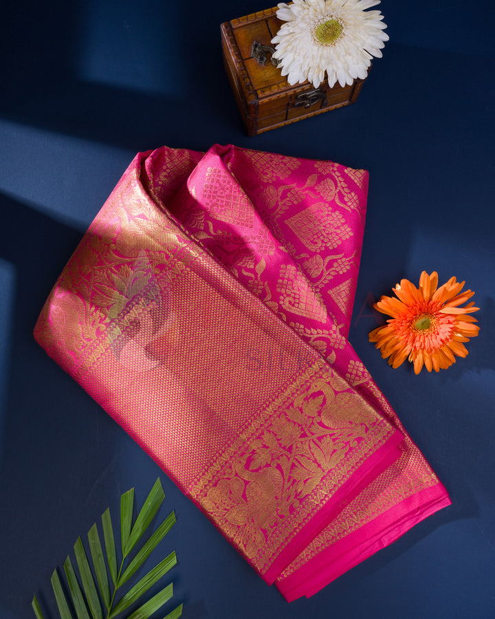 Pink Kanchipuram Silk Saree - BW2438(9)