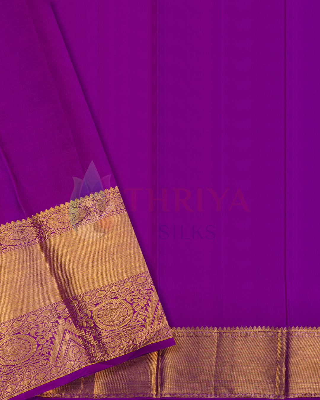 Sandal Kanchipuram Silk Saree - KWS8(4)