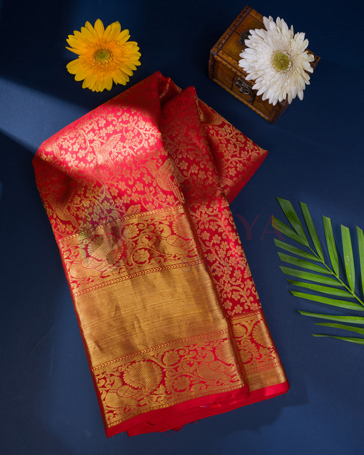 Red Kanchipuram Silk Saree - KTA0091(15)