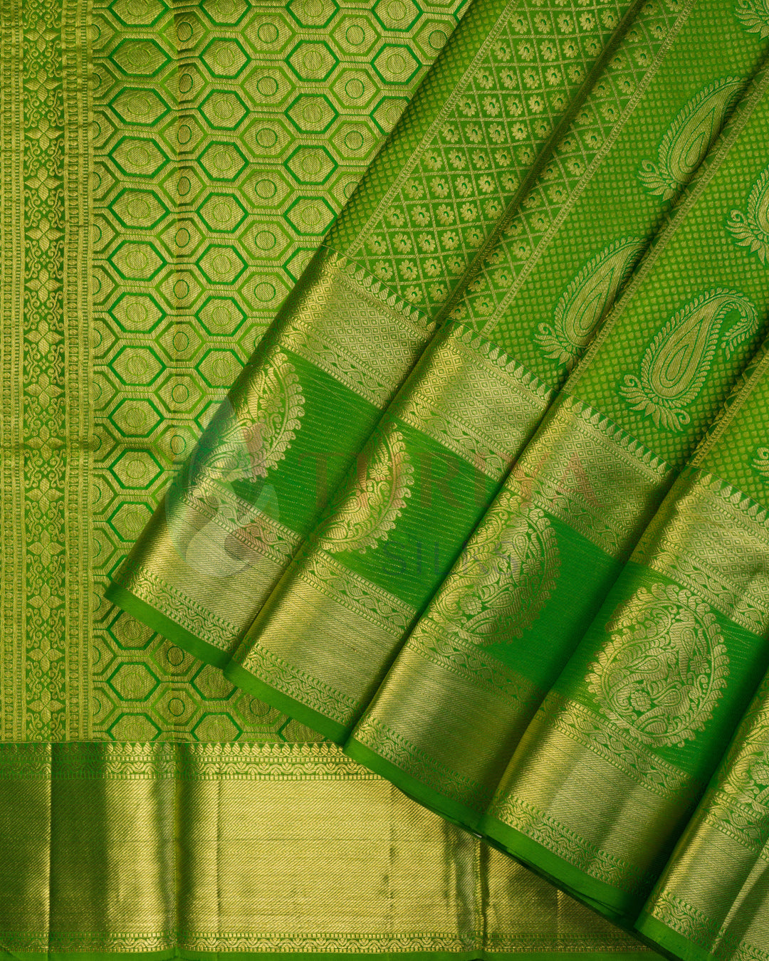 Green Kanchipuram Silk Saree  - BW2438(16)