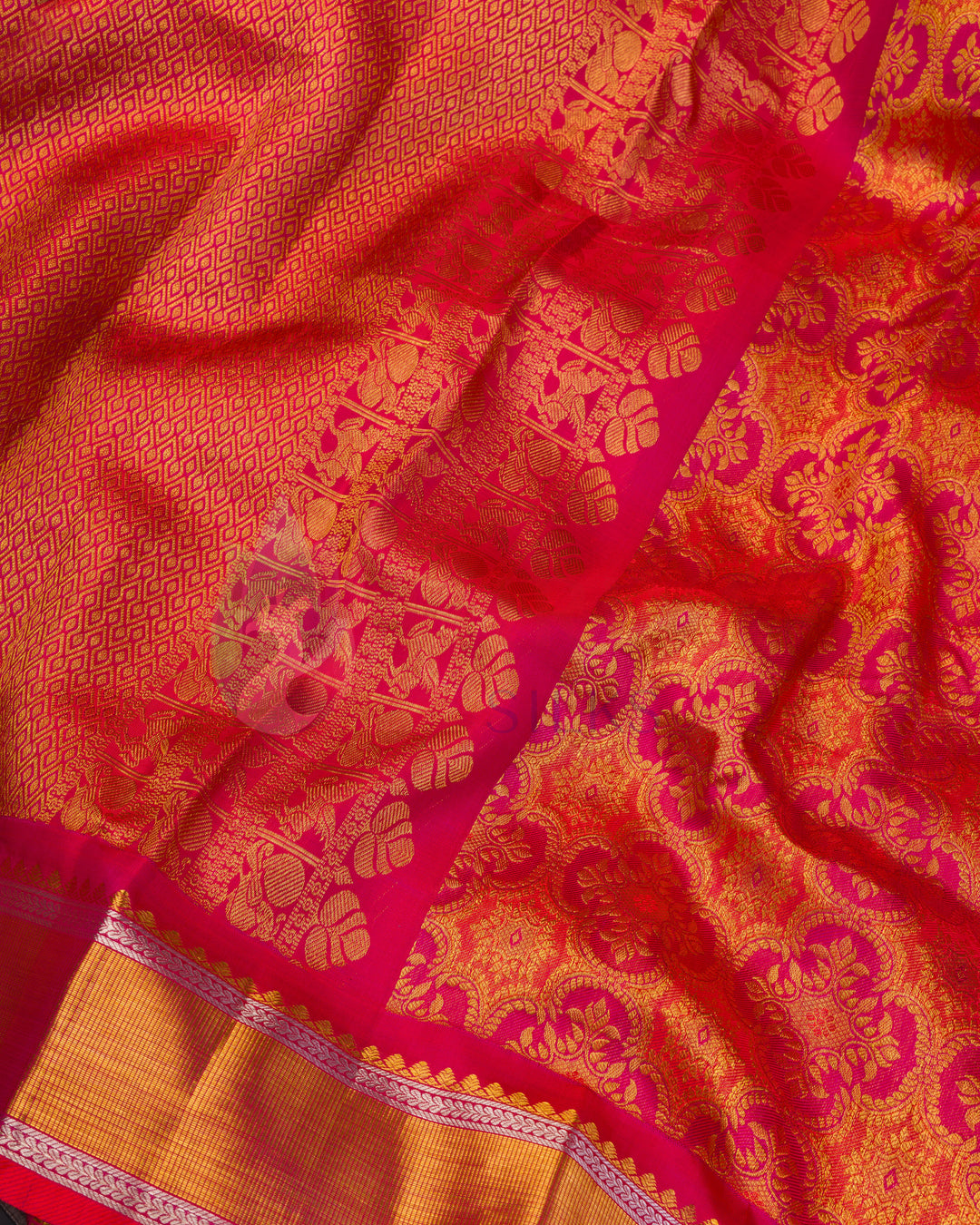 Red Kanchipuram Silk Saree  - BW2425 (8)