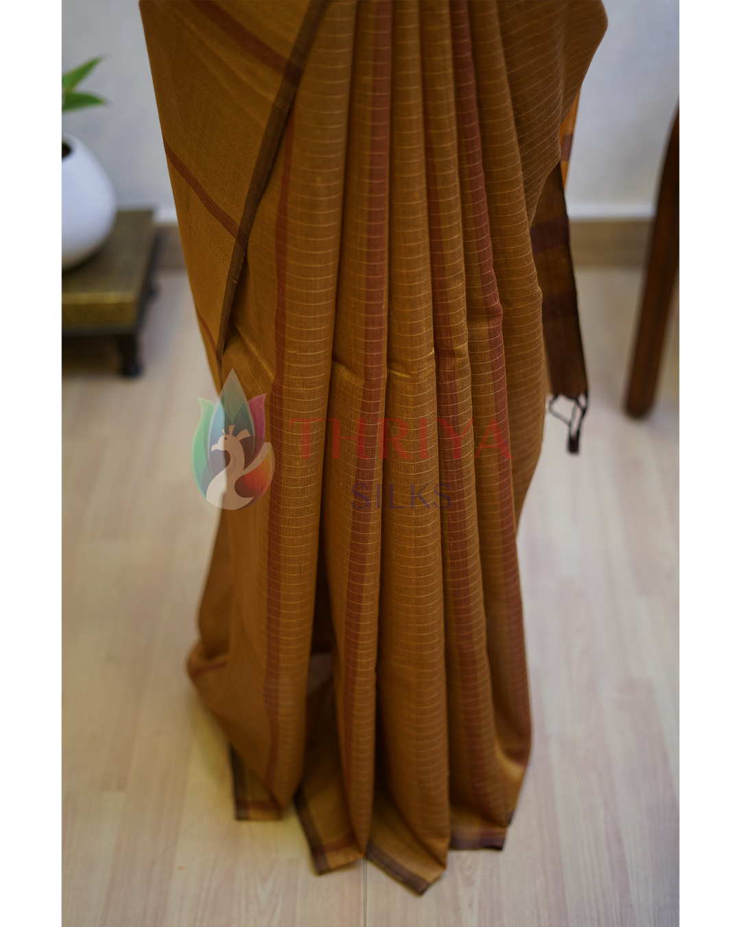 Chikku Tussar Silk Saree - TSPQ280736